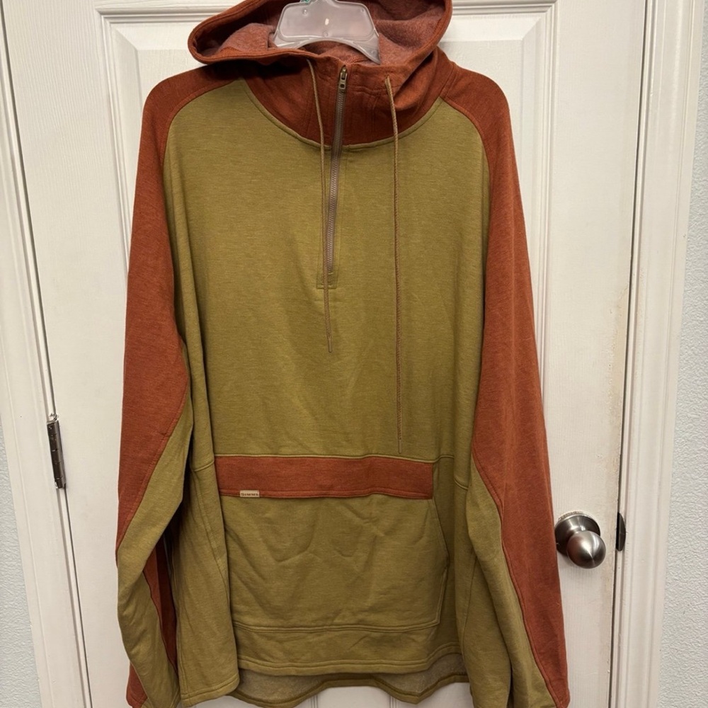 Simms Men's Vermilion Hoody - Camel Heather/Clay Heather 3xl